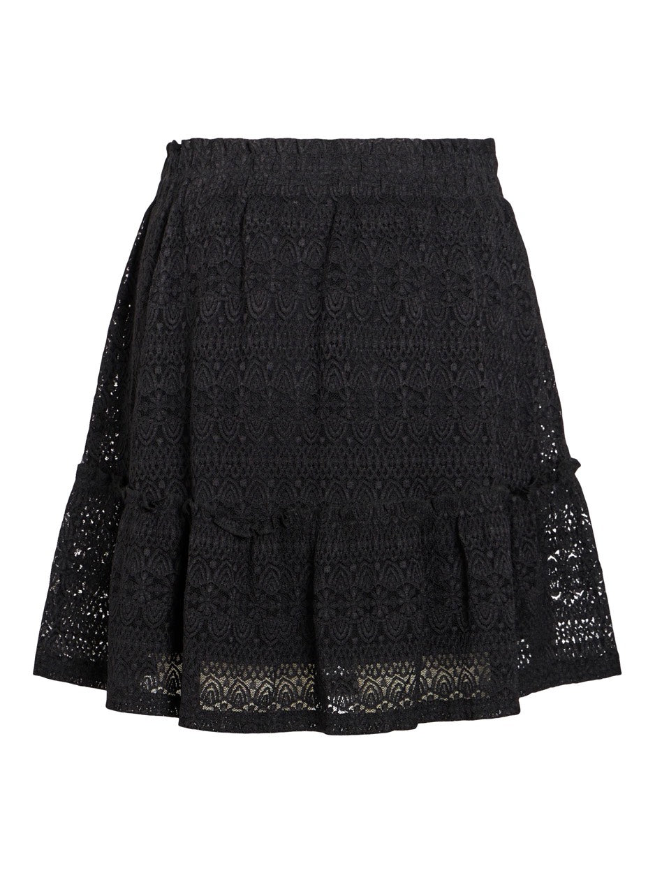 Vichikka Hw Short Skirt - Zwart