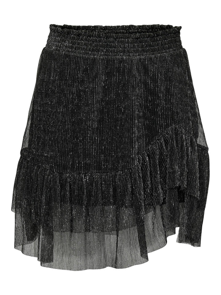 Onlmiana Plisse Glitter Skirt Jrs - Zilverkleurig