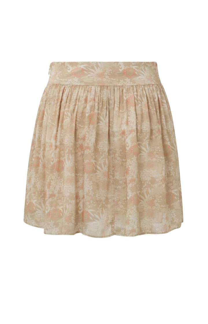 Printed Mini Skirt With Fancy - Zand Dessin