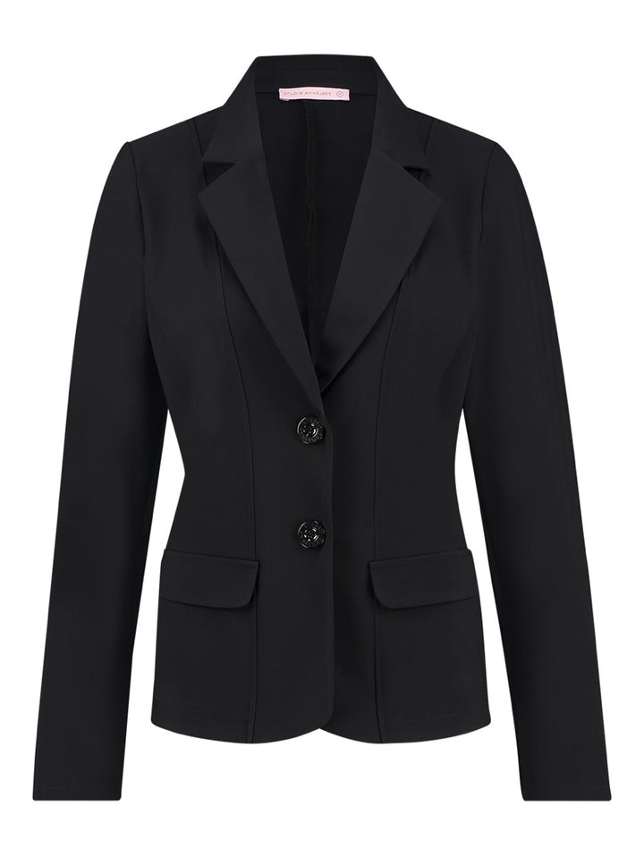 Bright Bonded Blazer - Zwart