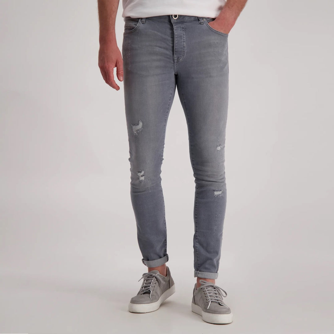 7282813 Aron Damage Grey Used - Grey Denim