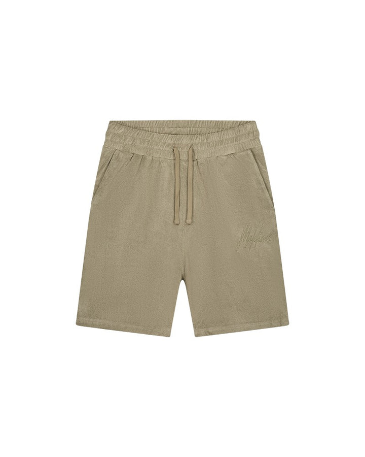 Signature Towelling Short - Olijf