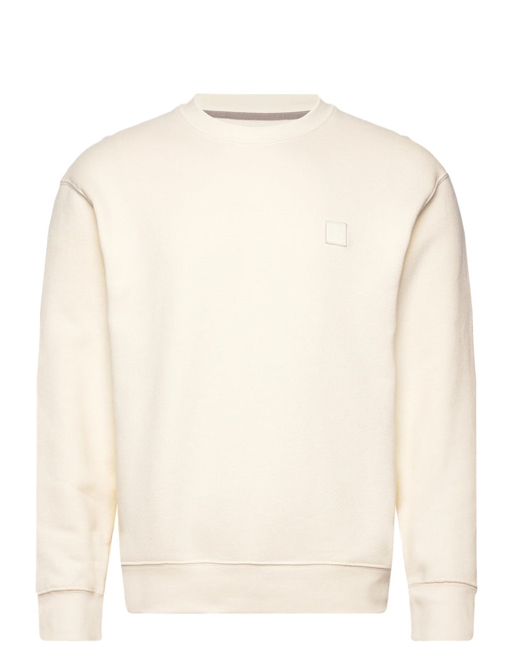 Jprcc Badge Sweat Crew Neck - Ecru