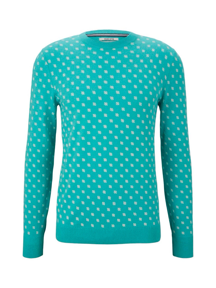 1026327 Printed Sweater - Mint