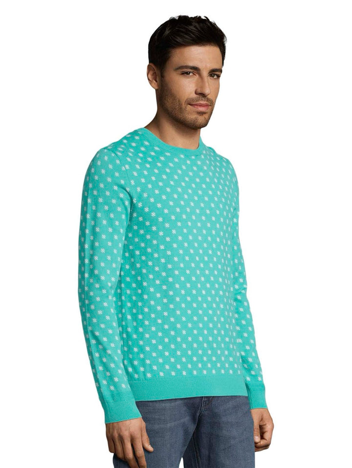 1026327 Printed Sweater - Mint