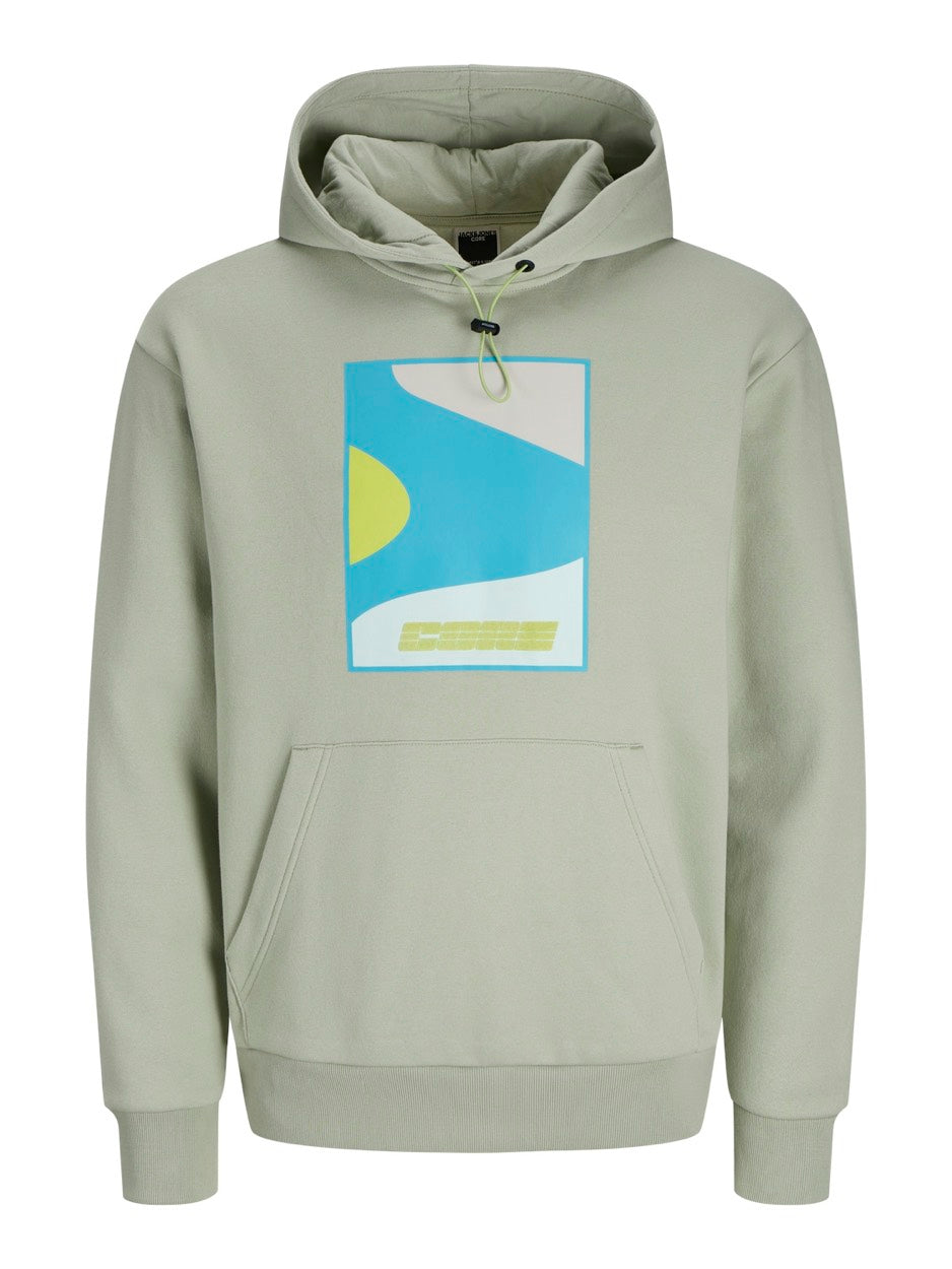 Jcofast Print Sweat Hood Smu - Mint