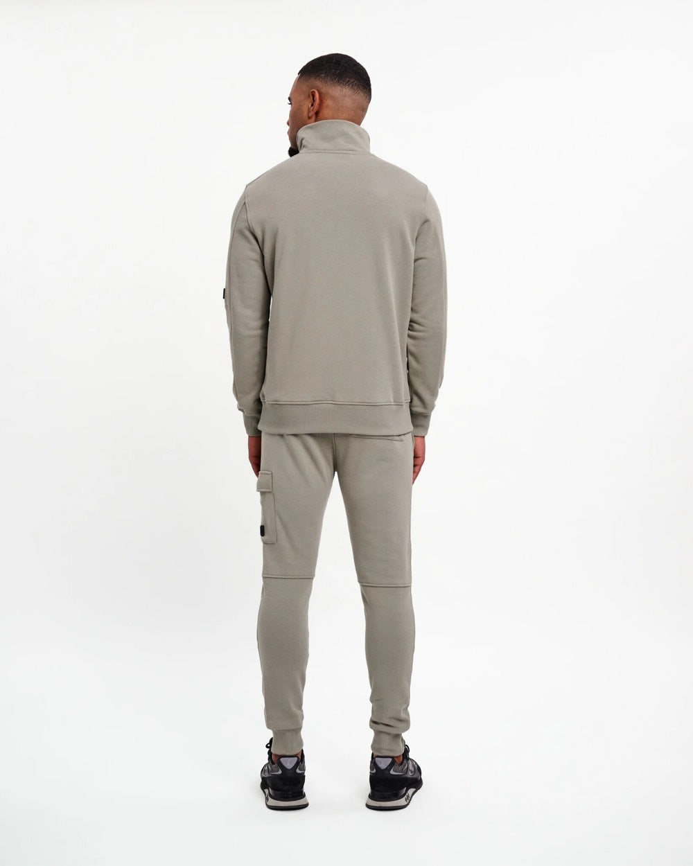 Pocket Quarter Zip - Olijf