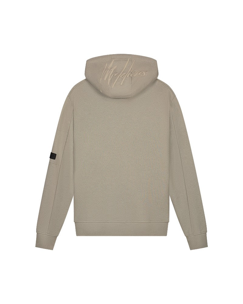 Cotton Cargo Hoodie - Olijf