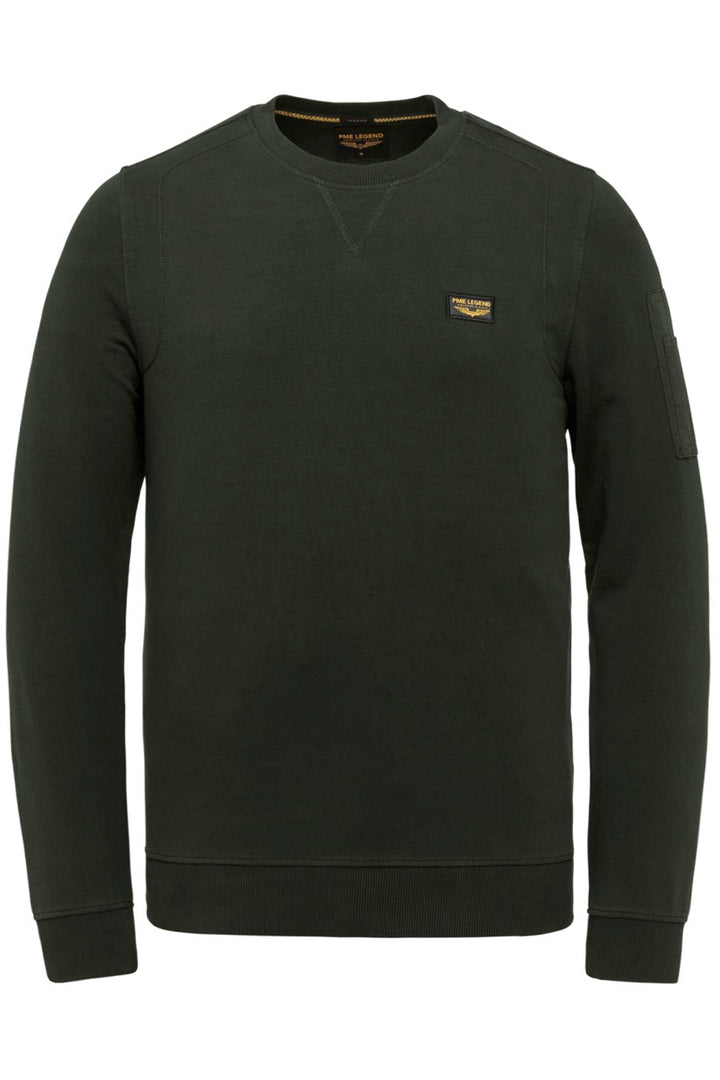 R-neck Airstrip Sweat - Olijf