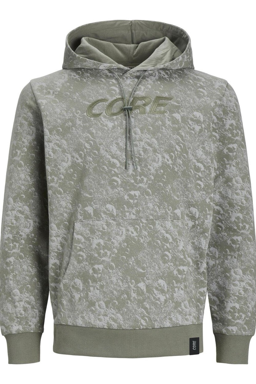 Jcoaop Luner Sweat Hood Smu - Groen Dessin