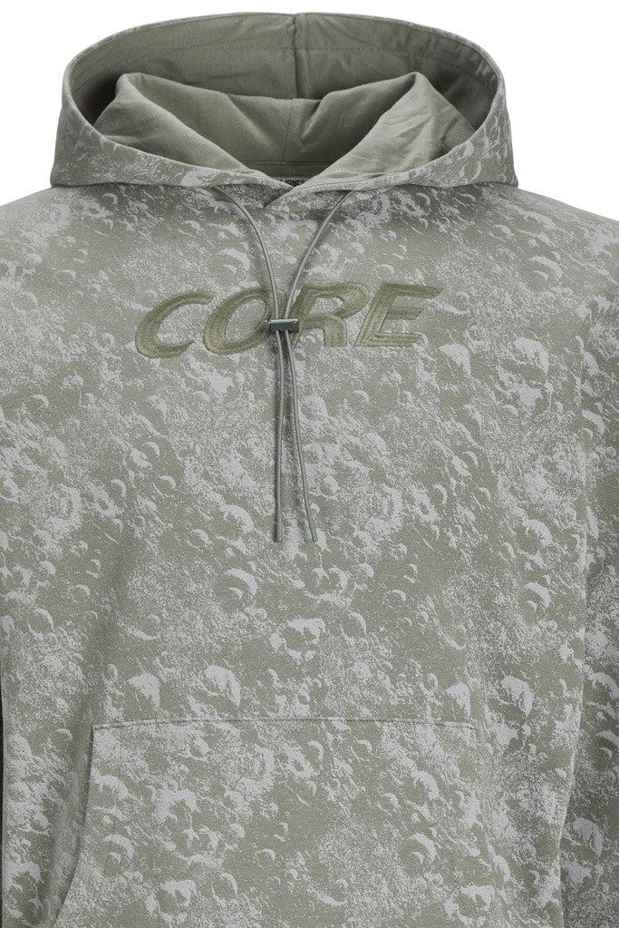 Jcoaop Luner Sweat Hood Smu - Groen Dessin