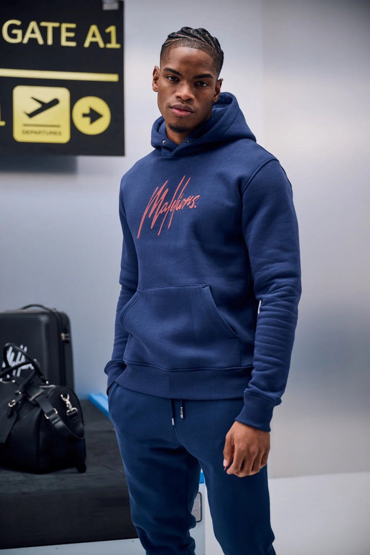 Stripe Signature Hoodie - Navy