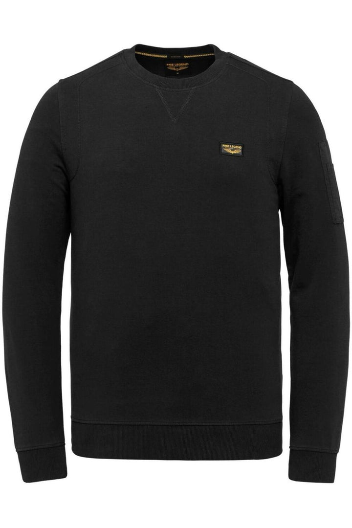 R-neck Airstrip Sweat - Zwart