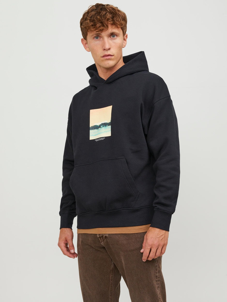 Jorvesterbro Aqua Sweat Hood Ln - Zwart