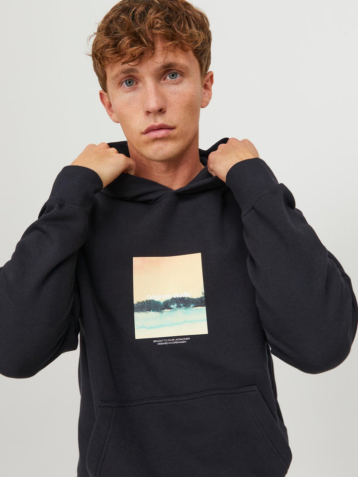 Jorvesterbro Aqua Sweat Hood Ln - Zwart