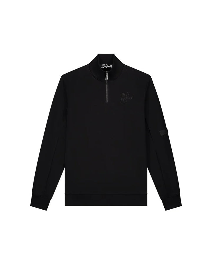 Pocket Quarter Zip - Zwart