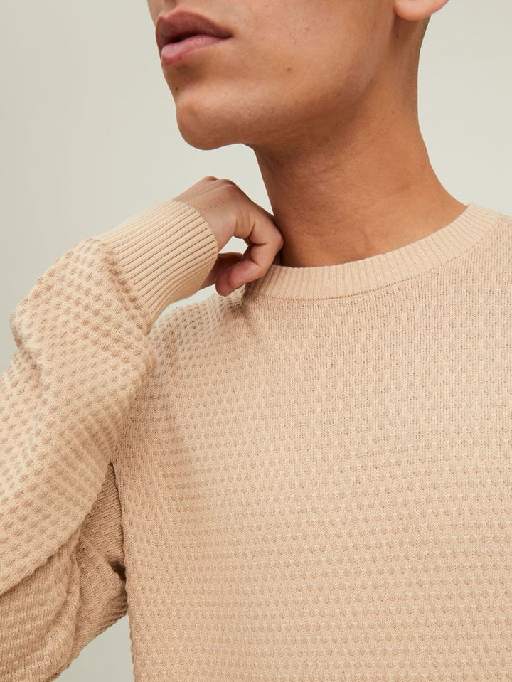 Jjeatlas Knit Crew Neck Noos - Zand