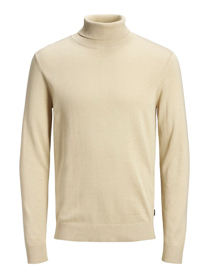 Jjeemil Knit Roll Neck Noos - Beige