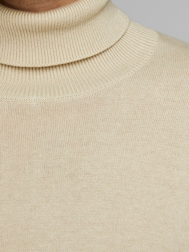 Jjeemil Knit Roll Neck Noos - Beige