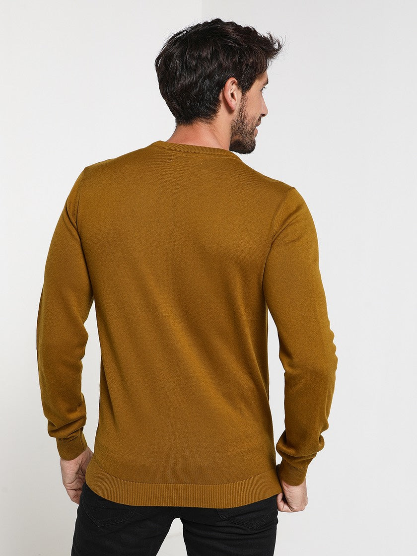 Knitwear Round Basic - Oker