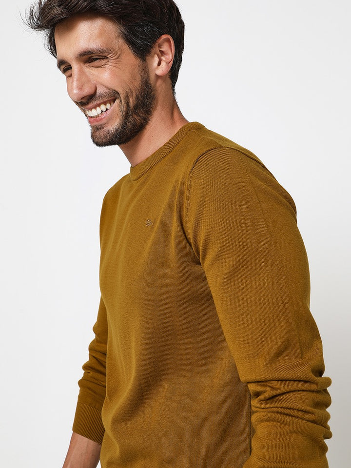 Knitwear Round Basic - Oker