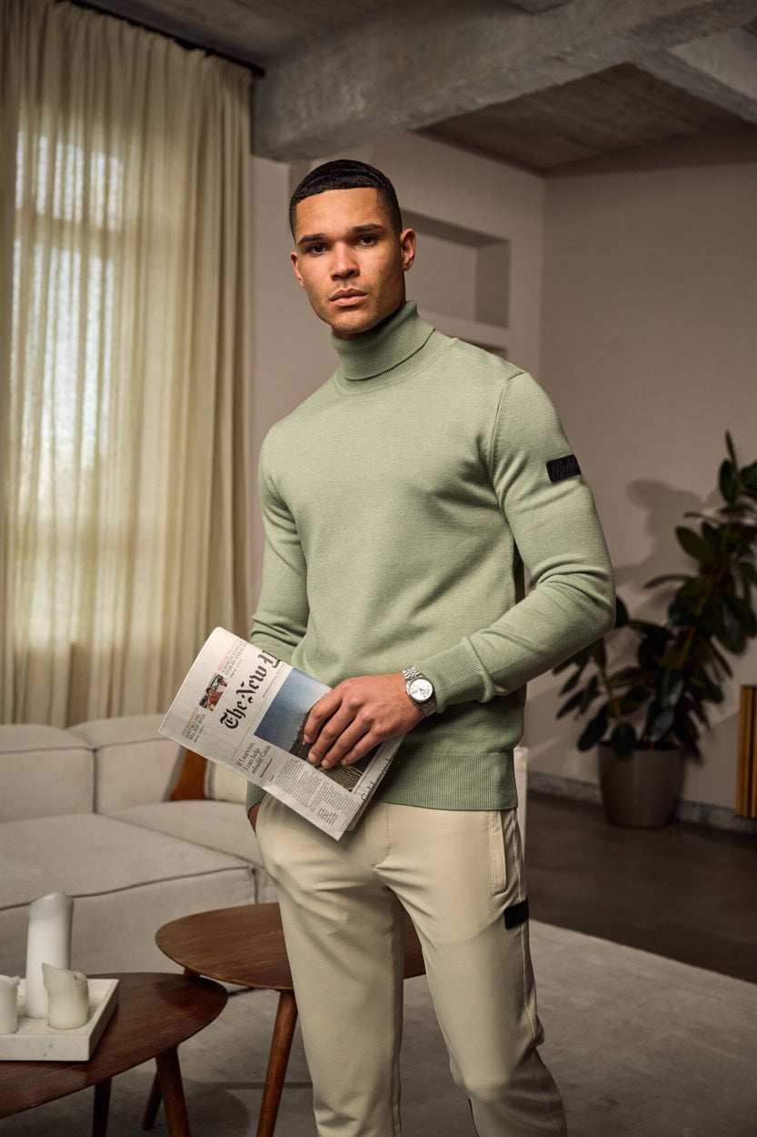 Knit Turtleneck - Oud Groen