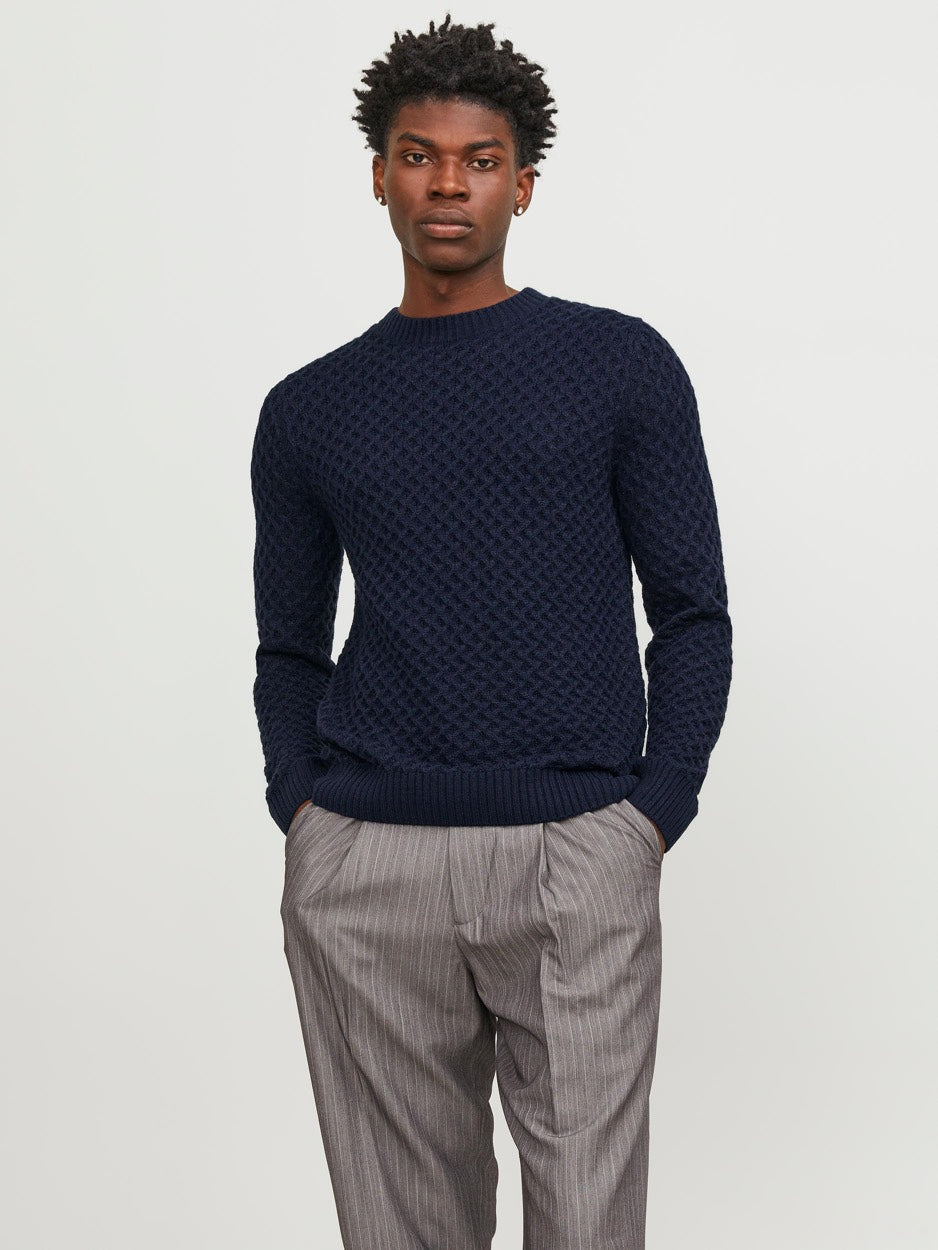 Jprblasteen Structure Knit - Navy