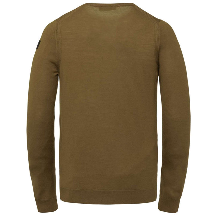 R-neck 100% Merino Wool Extrafine - Camel