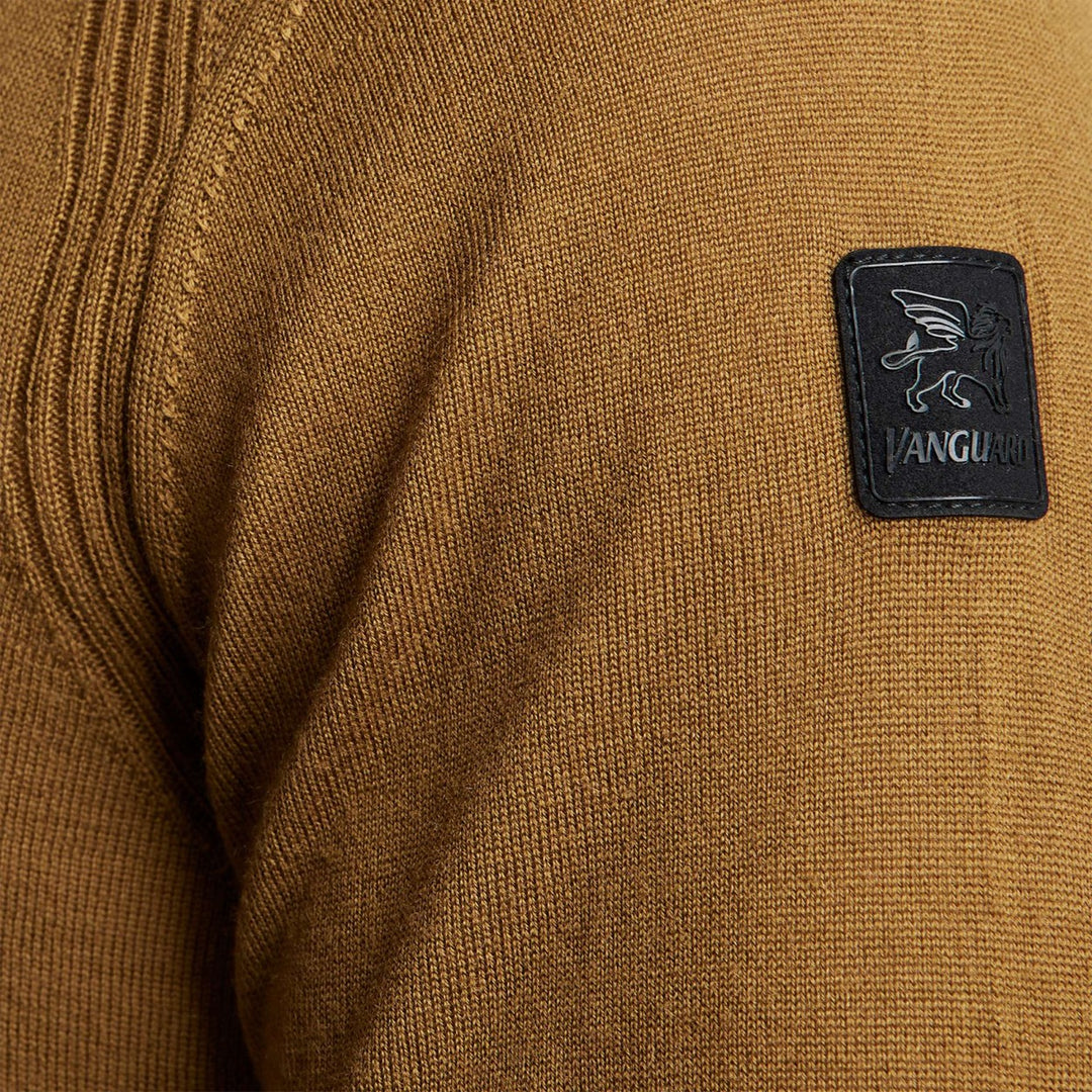 R-neck 100% Merino Wool Extrafine - Camel