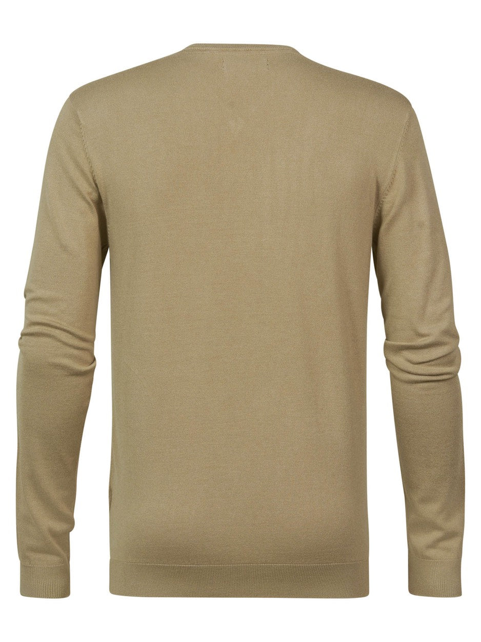 Trui V- Hals Uni - Taupe