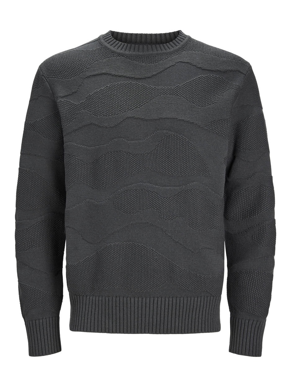 Jprblujosh Knit Crew Neck - Antraciet