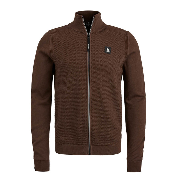 Zip Jacket Cotton Modal - Bruin