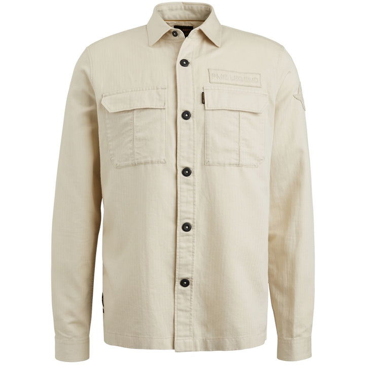 Long Sleeve Shirt Ctn/linen Herrin - Beige