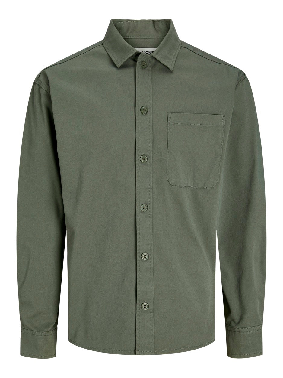 Jcocollective Zac Overshirt Ls Sn - Olijf