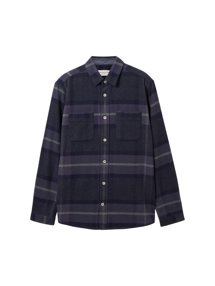 Comfort Check Shirt - Blauw Dessin