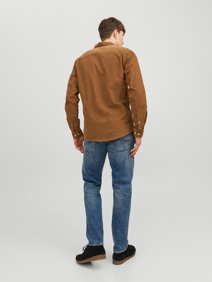 Jjeclassic Cord Shirt Ls Sn - Camel