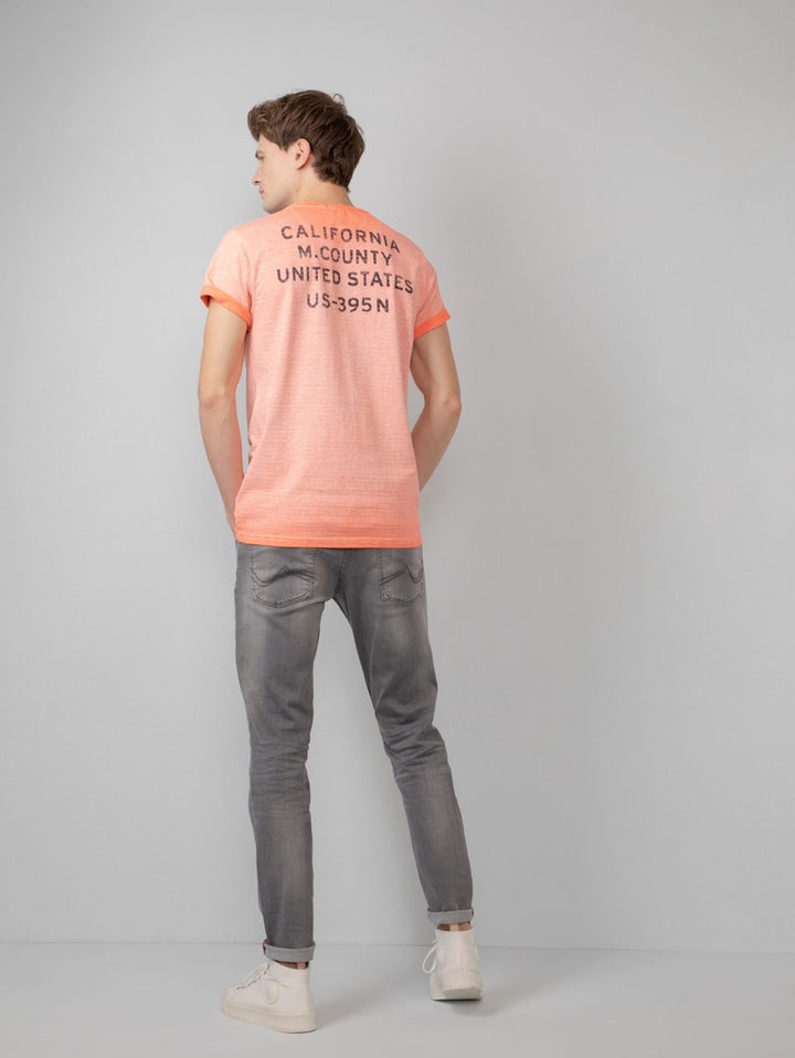 T-shirt Ss R-neck - Oranje