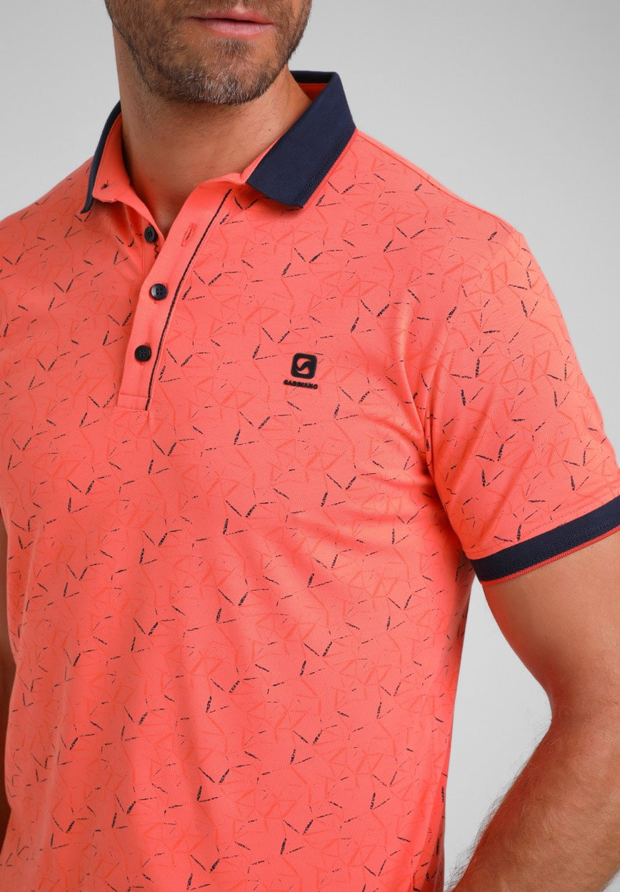 233561 Polo Shirt - Oranje Dessin