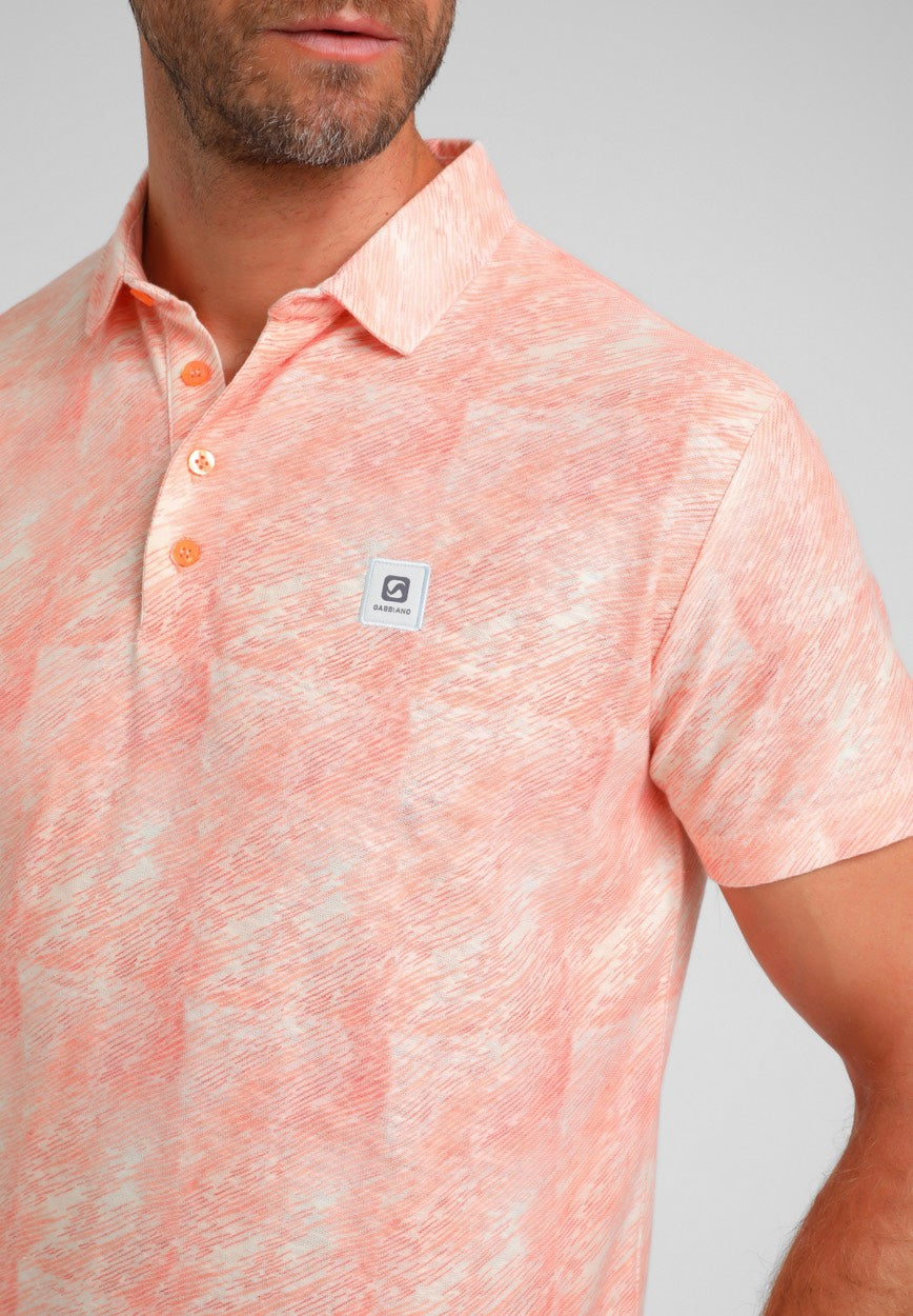 233565 Polo Shirt - Oranje Dessin