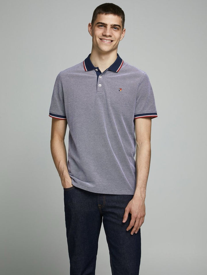 Jprbluwin Polo Ss Sts - Blauw Melee