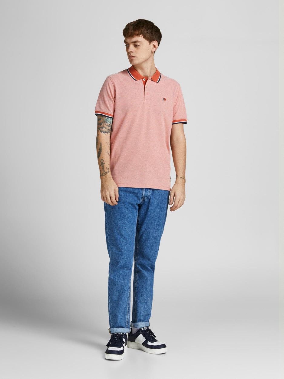 Jprbluwin Polo Ss Noos - Abricot