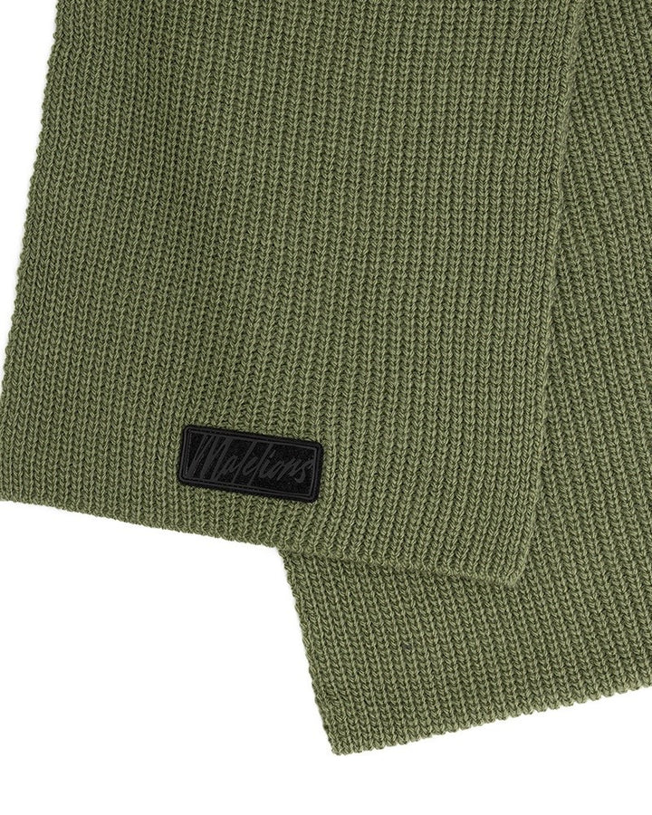 Ribbed Logo Beanie - Army